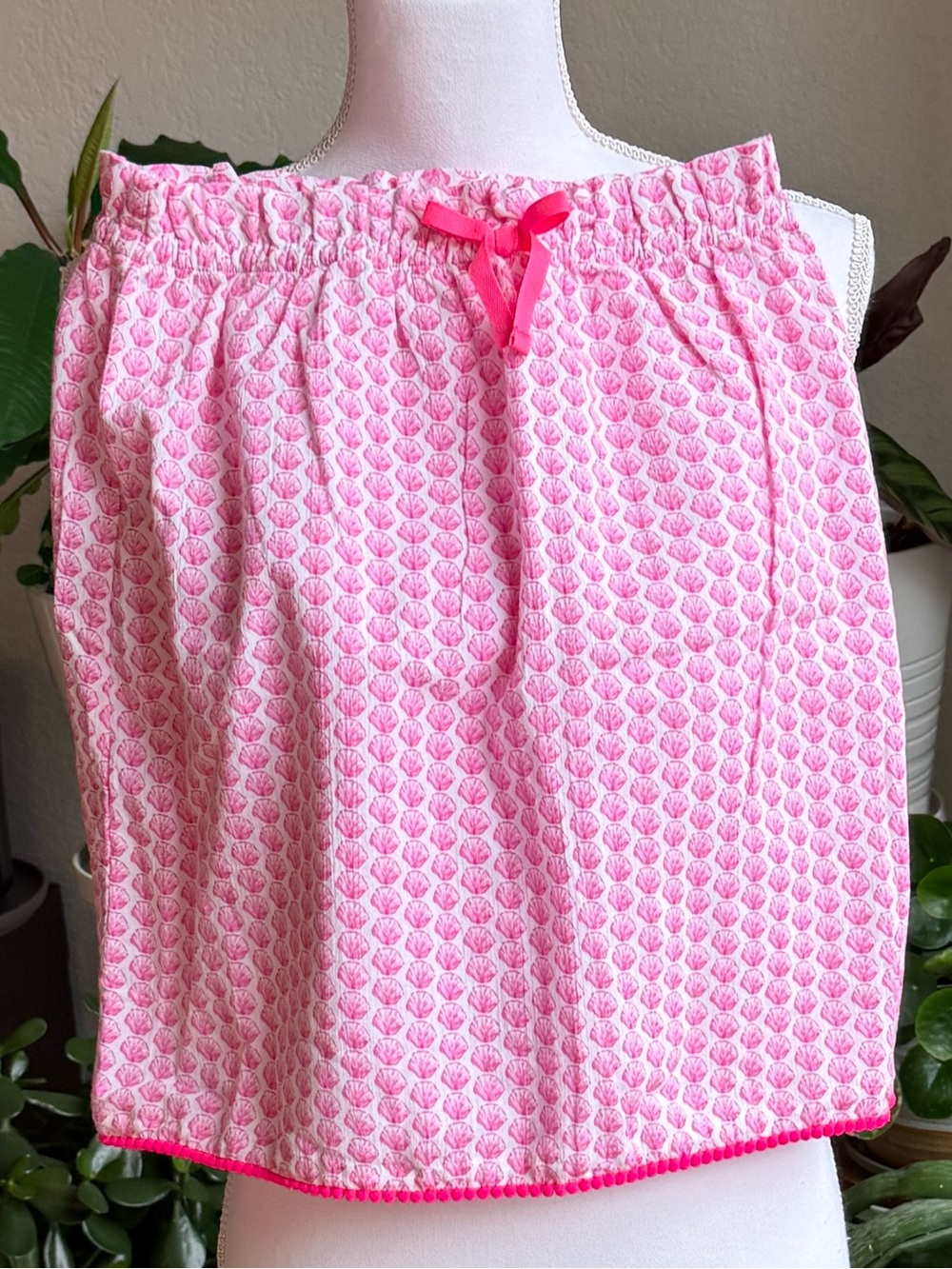 Vineyard Vines Pink Shell-Print skirt kids size 14